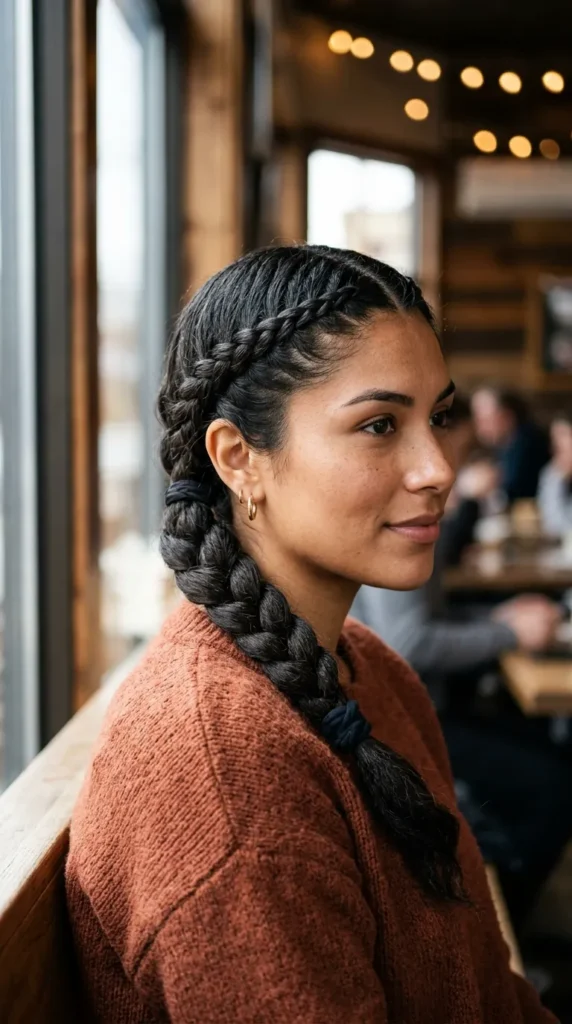 Double Braided Ponytail