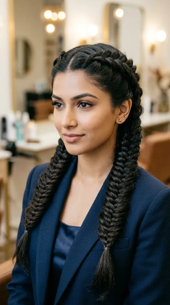 Double Fishtail Braids