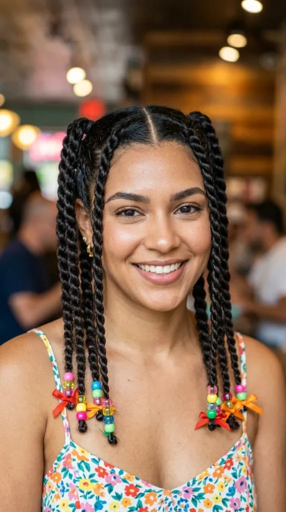 Double Rope Twist Pigtails