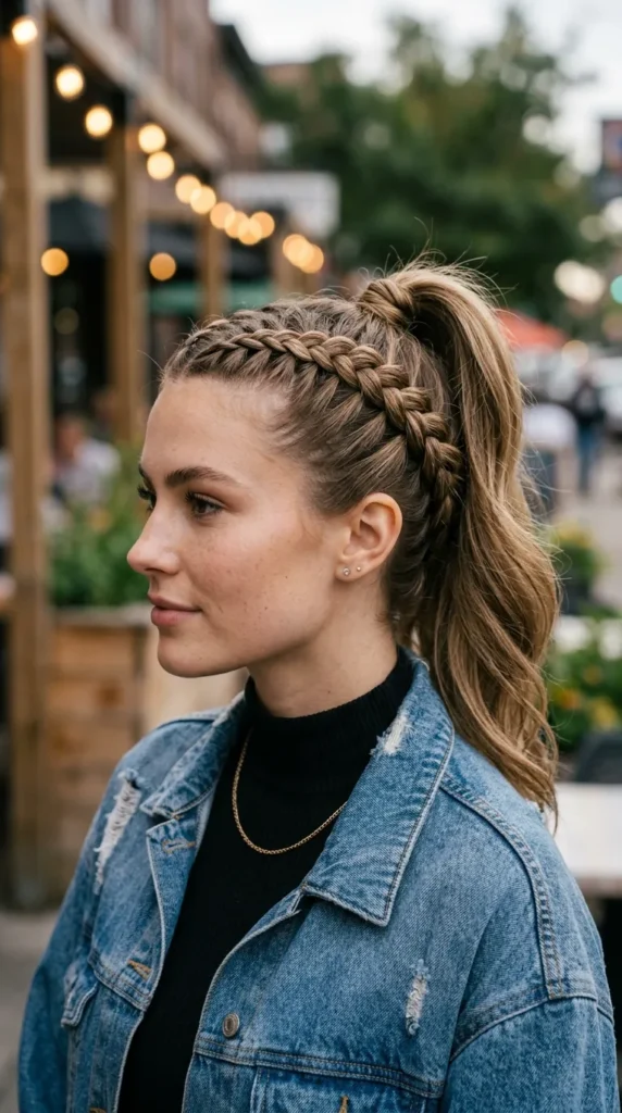Dutch Braid Ponytail