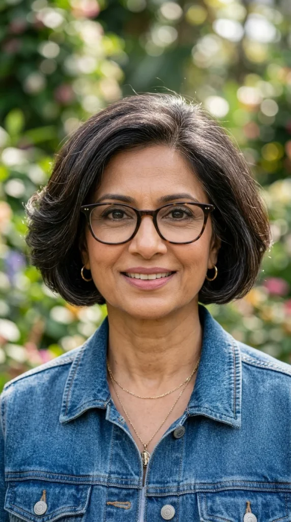 Ear-Length Italian Bob with Elegant Volume
