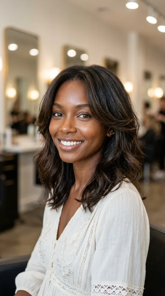 Face-Framing Layers for Thin Hair