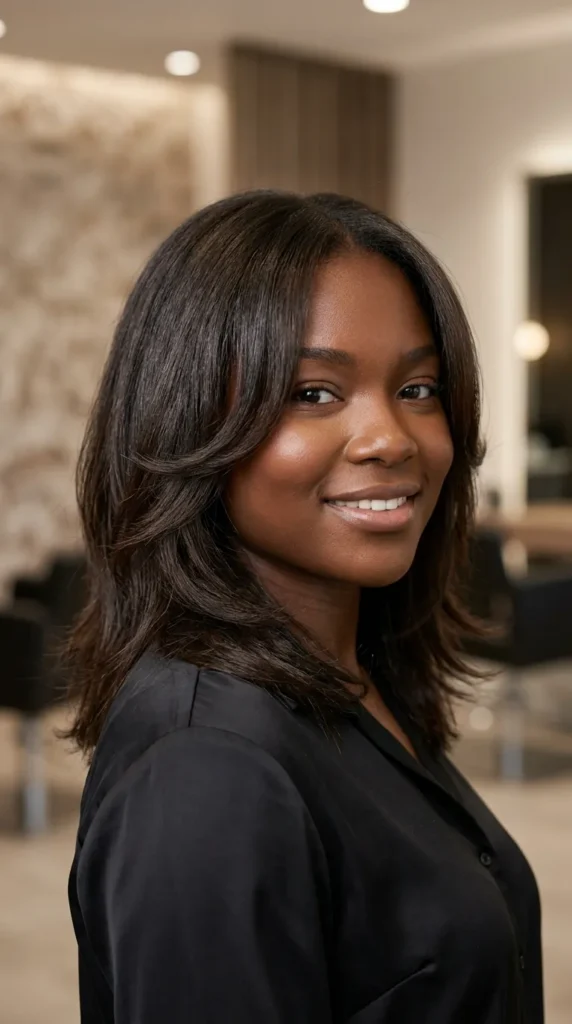 Face-Framing Medium Layered Hair