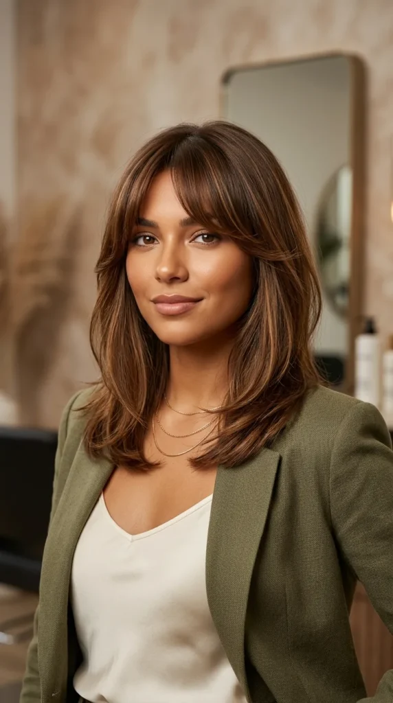 Face-Slimming Curtain Bangs