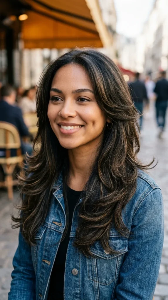 Feathered Ends for Long Hair