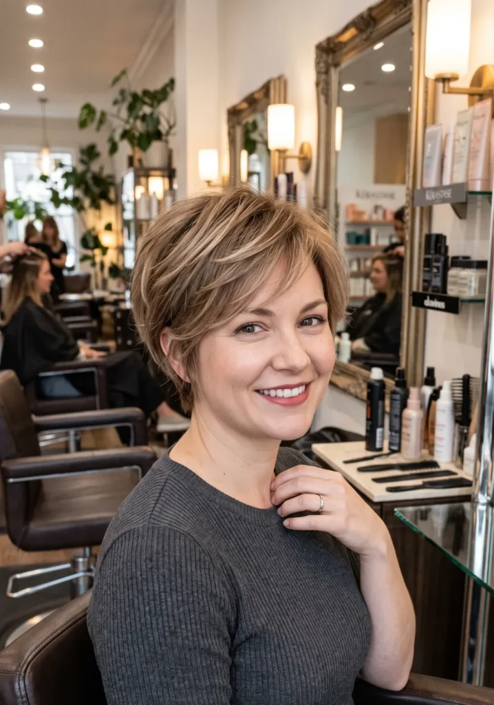  Feathered Pixie Cut