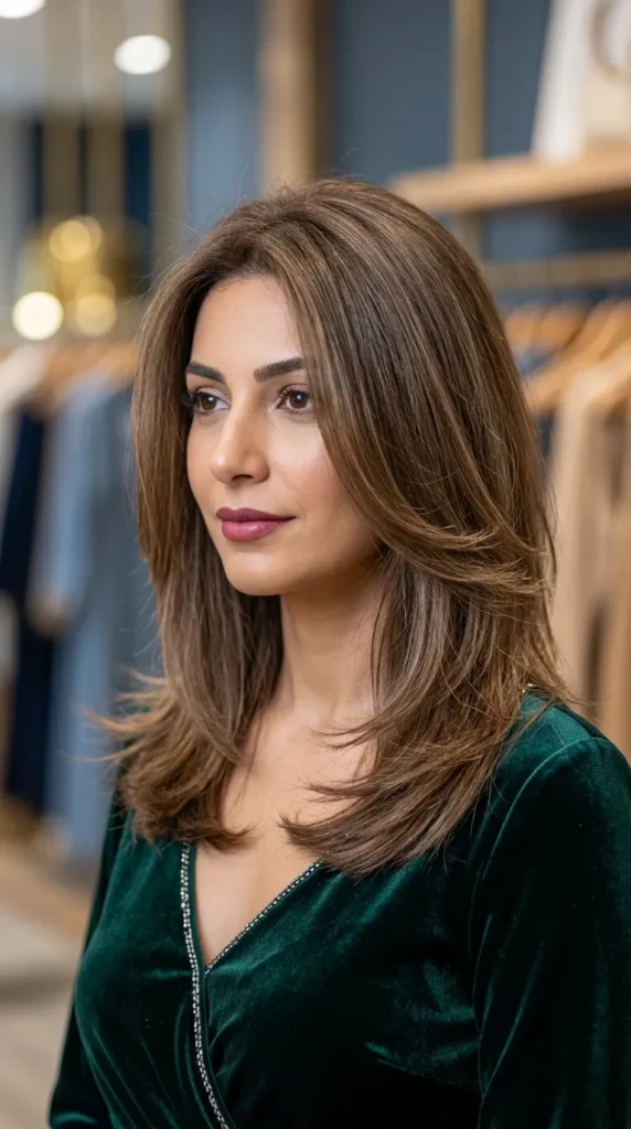 Feathered Shoulder-Length Haircut for Thin Hair