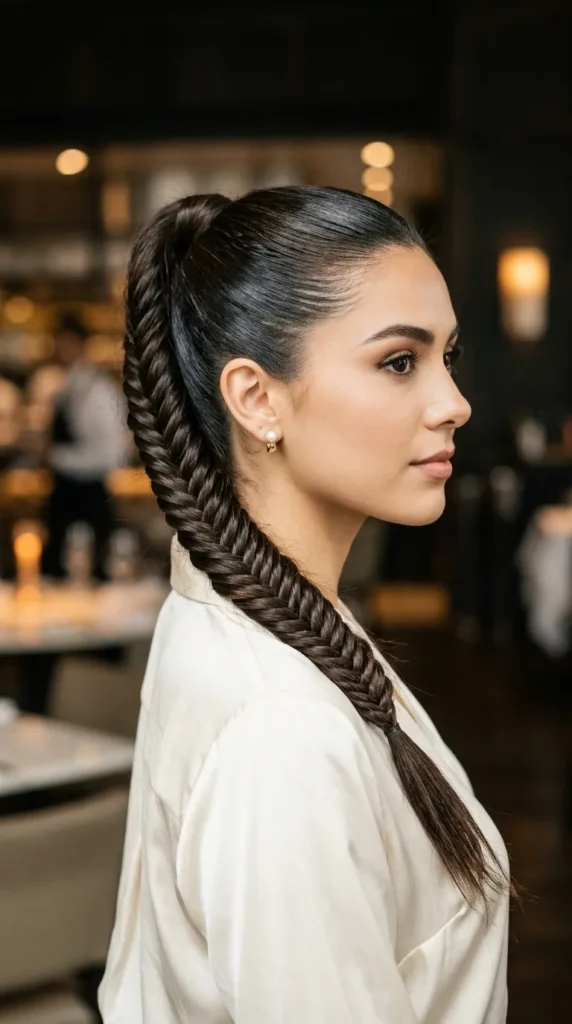 Fishtail Braid Ponytail
