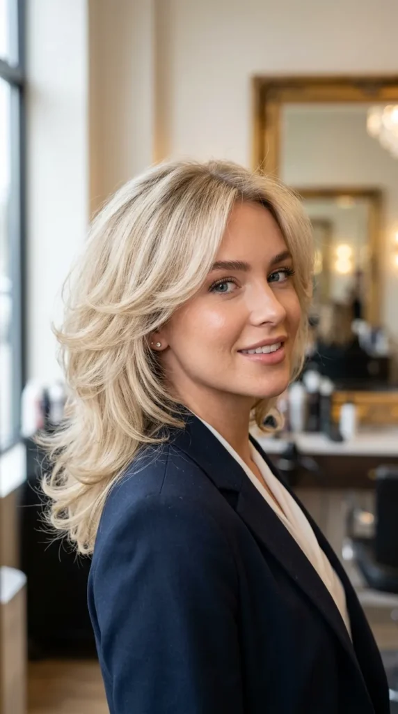 Fluffy Layered Haircut for Thin Hair