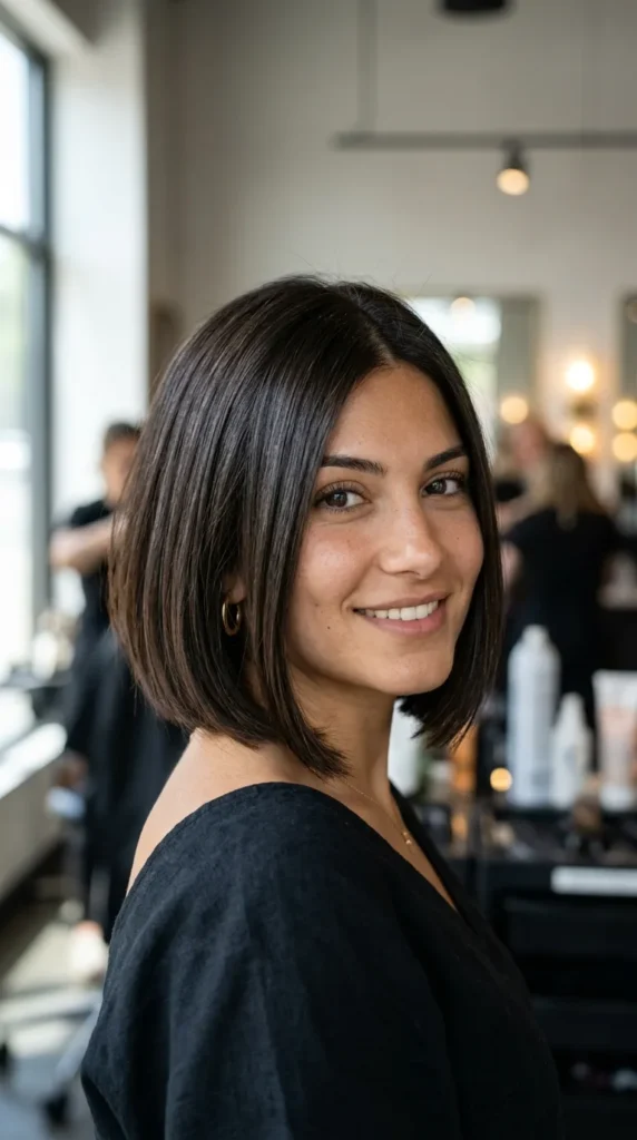 French Bob for Oval Face