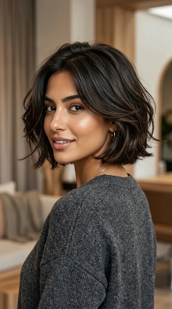 French Bob with Short Layered Texture