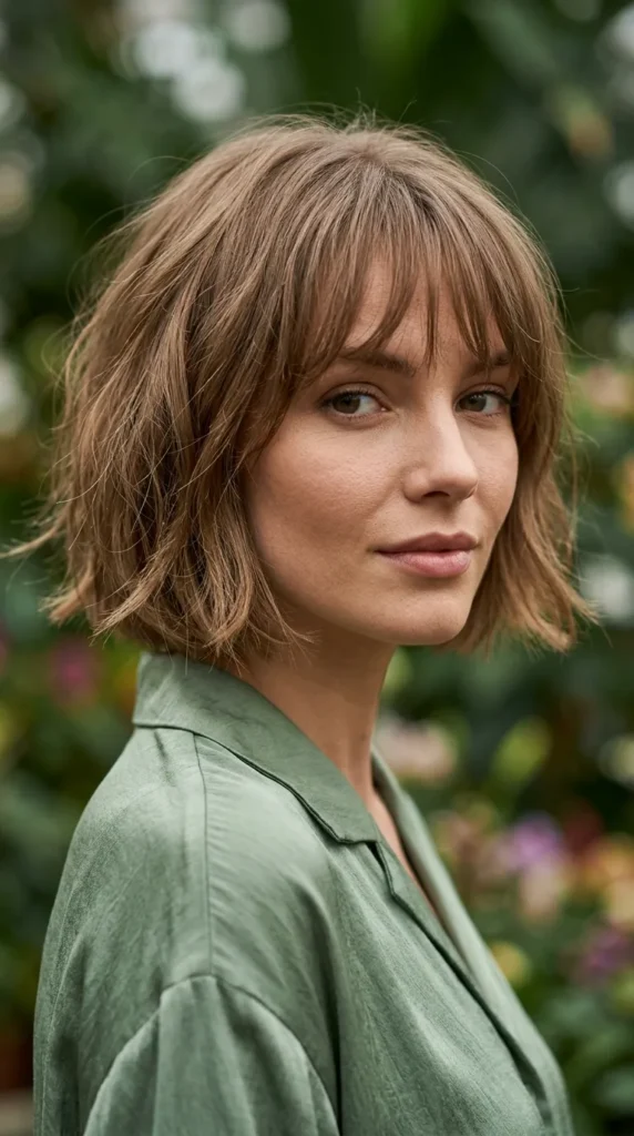 French Bob with Wispy Bangs