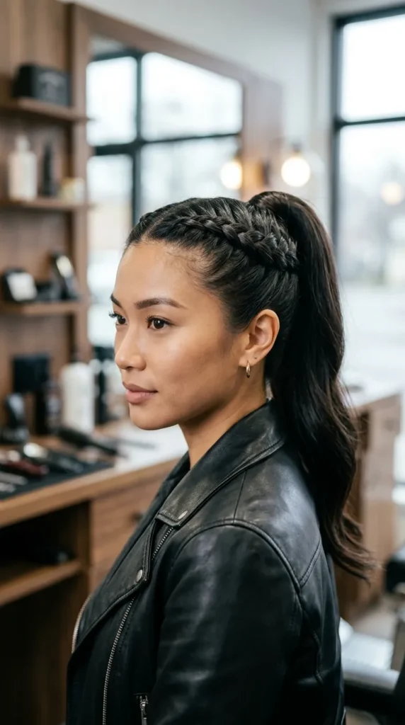 French Braid Ponytail