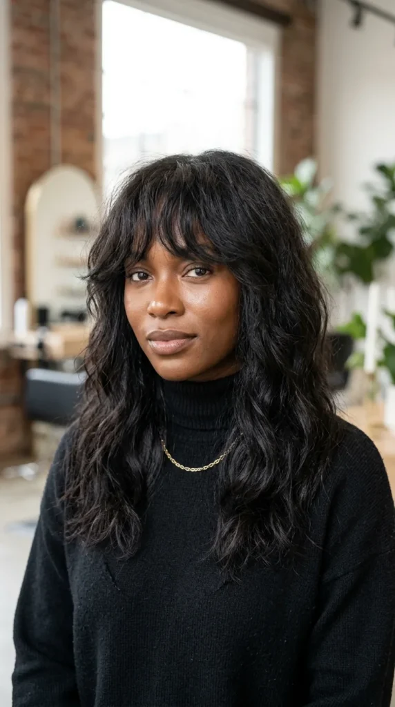 French-Inspired Curtain Bangs