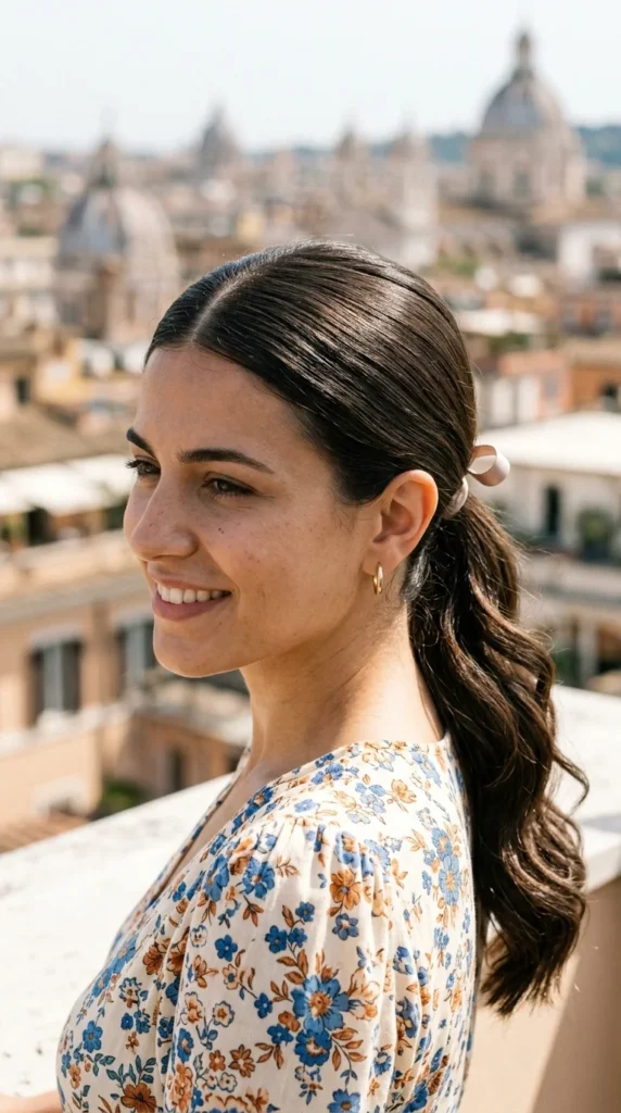 French-Inspired Low Ponytail