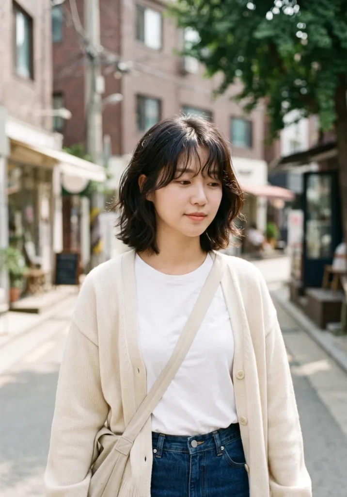 French Korean Layered Bob