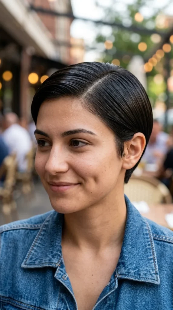 Glass Hair Pixie for Oval Face