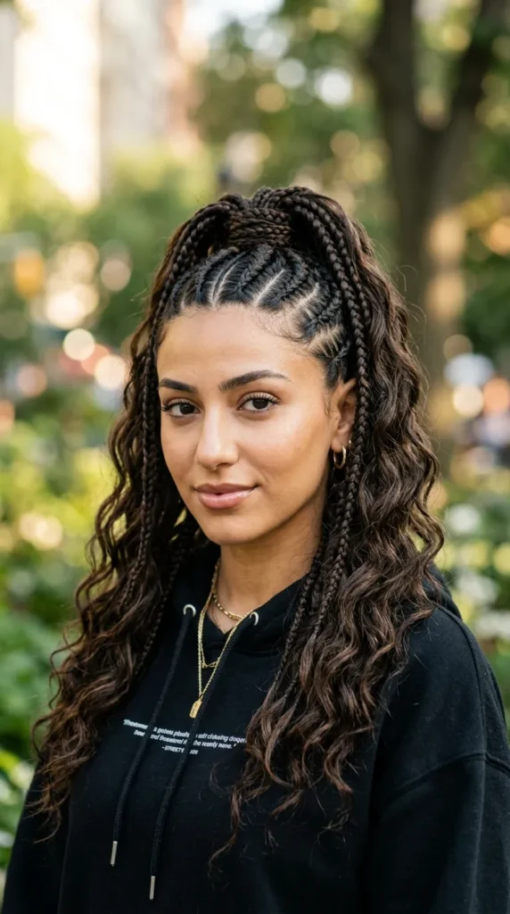 Goddess Braid Ponytail