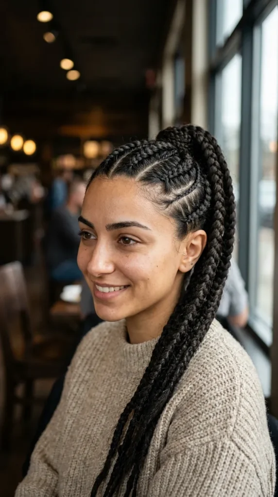 Goddess Braid Ponytail