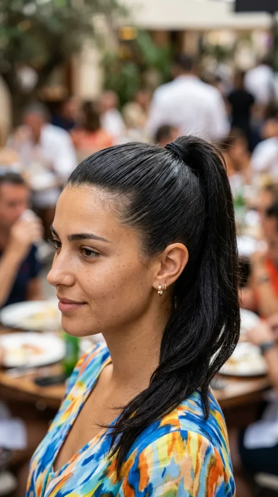 Gym-Friendly High Ponytail