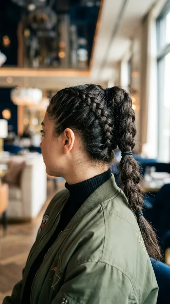 High Stitch Braid Ponytail