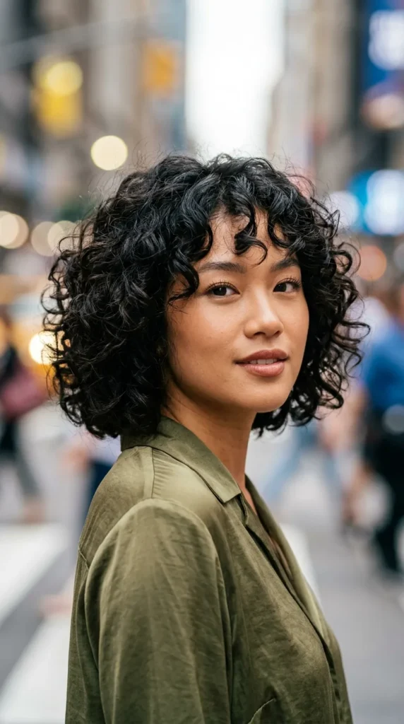 Italian Bob for Naturally Curly Hair