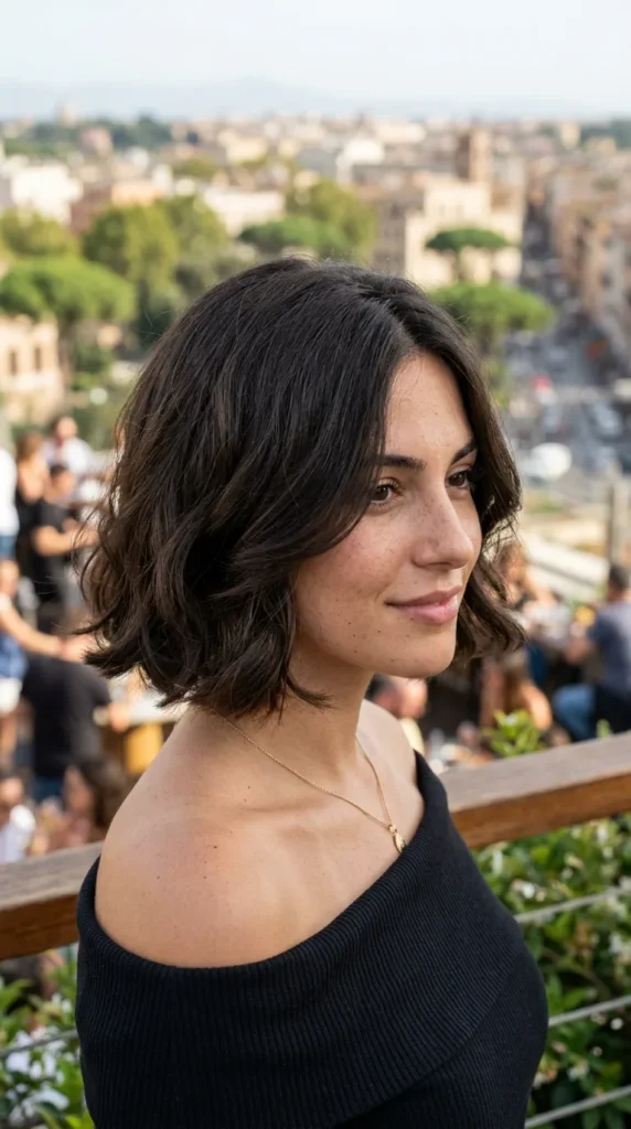 Italian Bob for Oval Face with Soft Volume