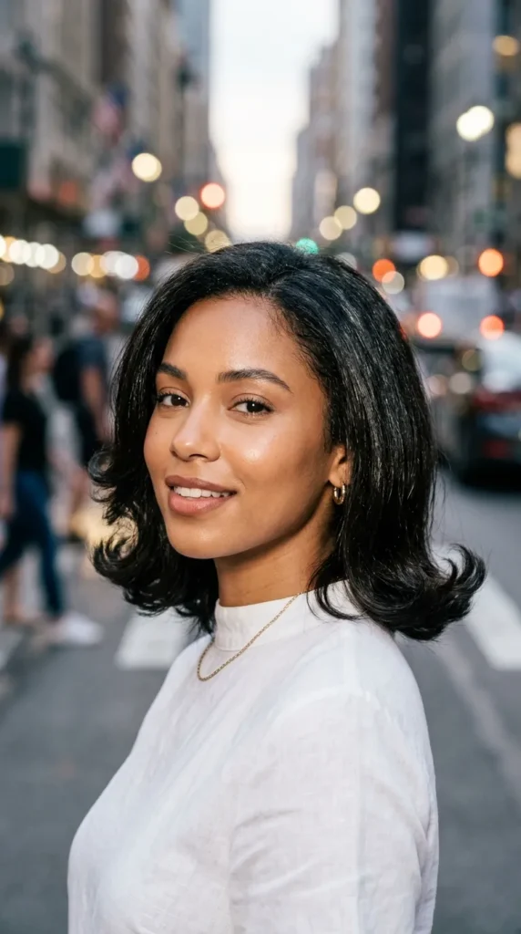 Italian Bob with Flipped Ends