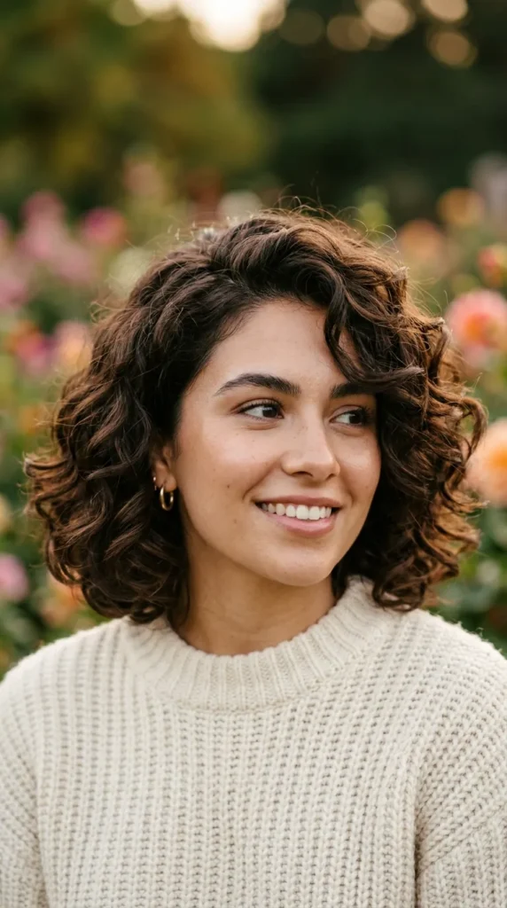 Italian Bob with Loose Curls