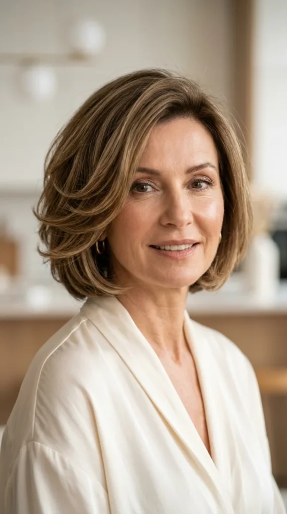 Italian Bob with Side Layers for Lift