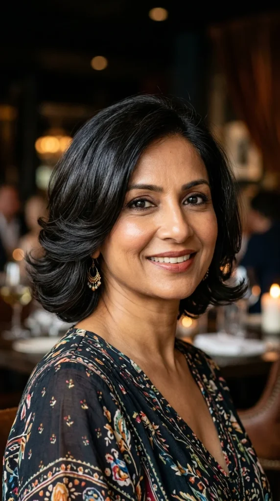 Italian Bob with Soft Flicked-Out Ends