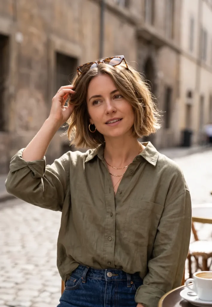 Italian Bob with Soft Layers for Thin Hair