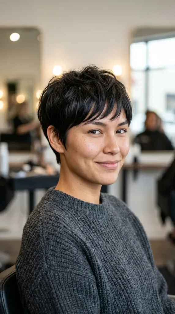 Italian Pixie for Oval Face