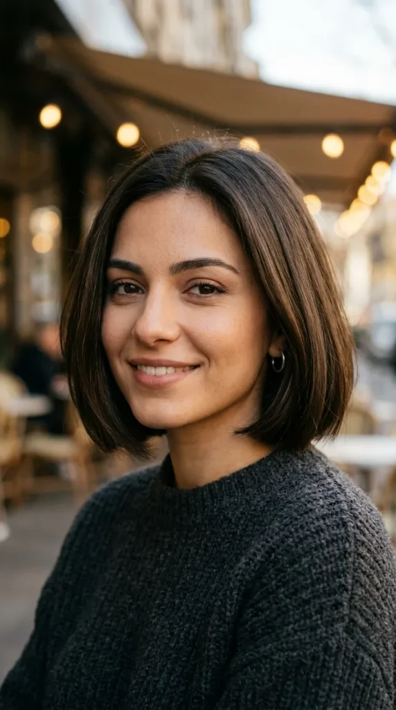 Jaw-Length Bob for Oval Face