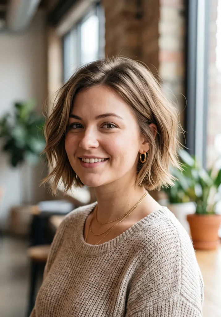 Jaw-Length Razor Bob