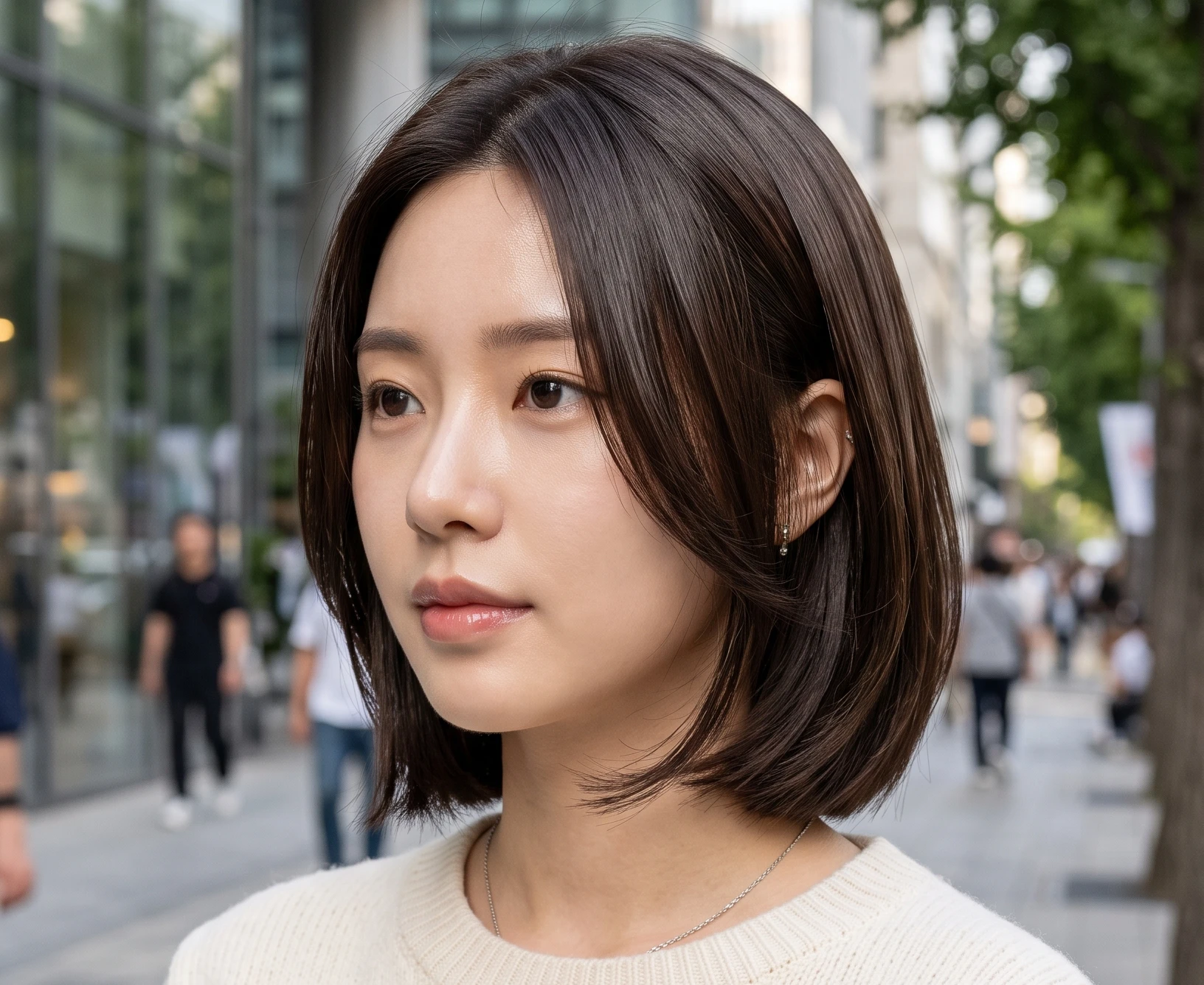 Korean Bob Haircut with Layers
