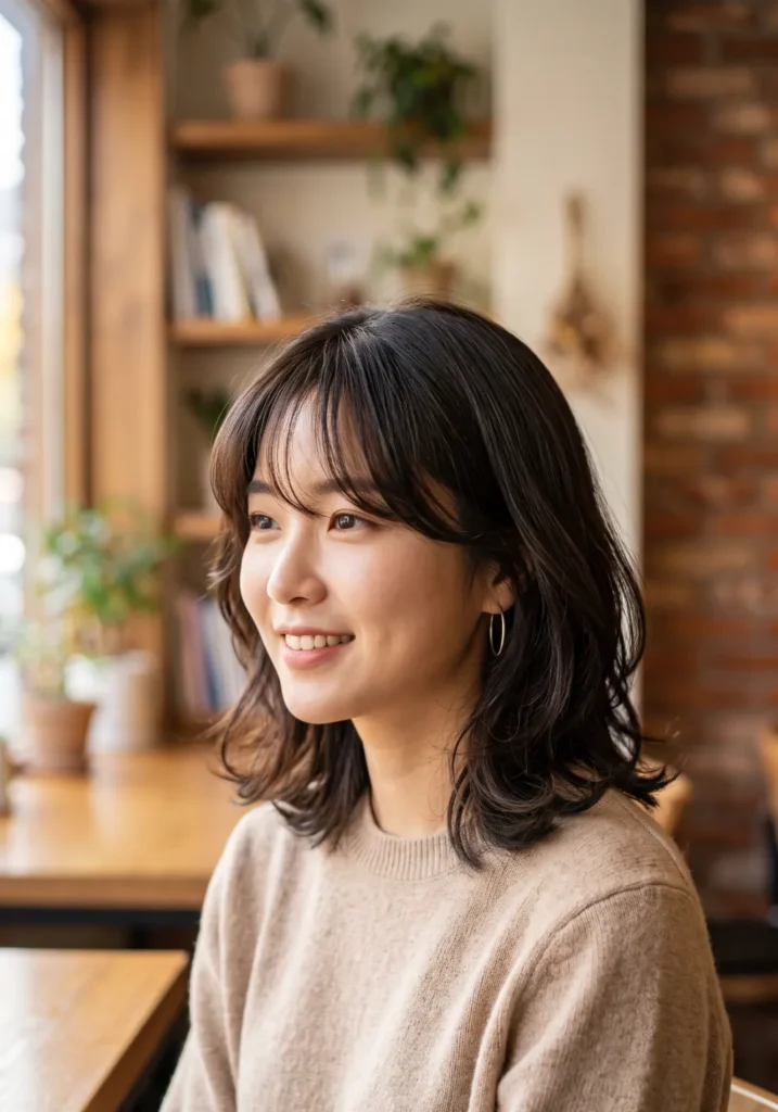 Korean Bob with Side Bangs
