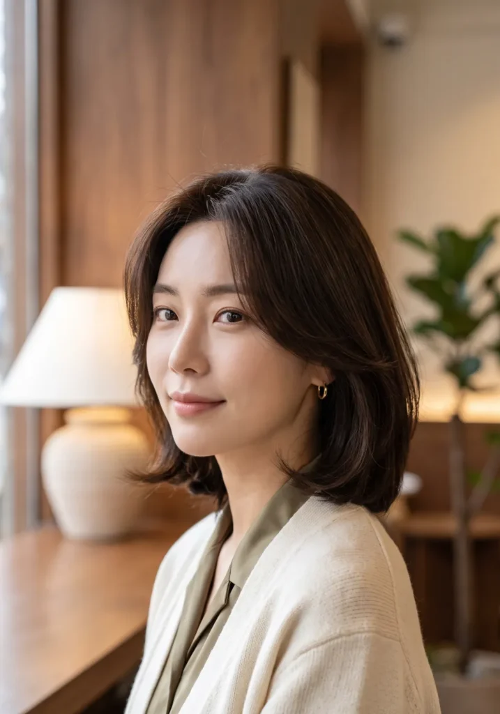 Korean Bob with Soft Feathered Layers