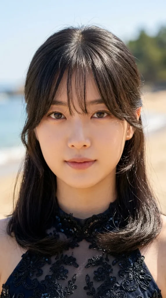 Korean Curtain Bangs for Fine Hair