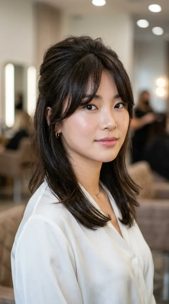Korean Curtain Bangs with Crown Lift