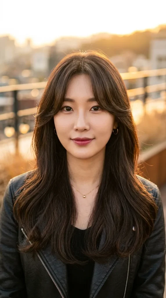 Korean Curtain Bangs with Soft U-Cut