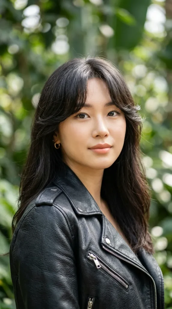 Korean Curtain Bangs with Soft Volume