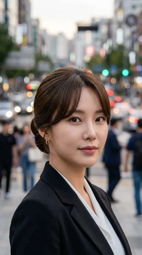 Korean Elegant Curtain Bangs