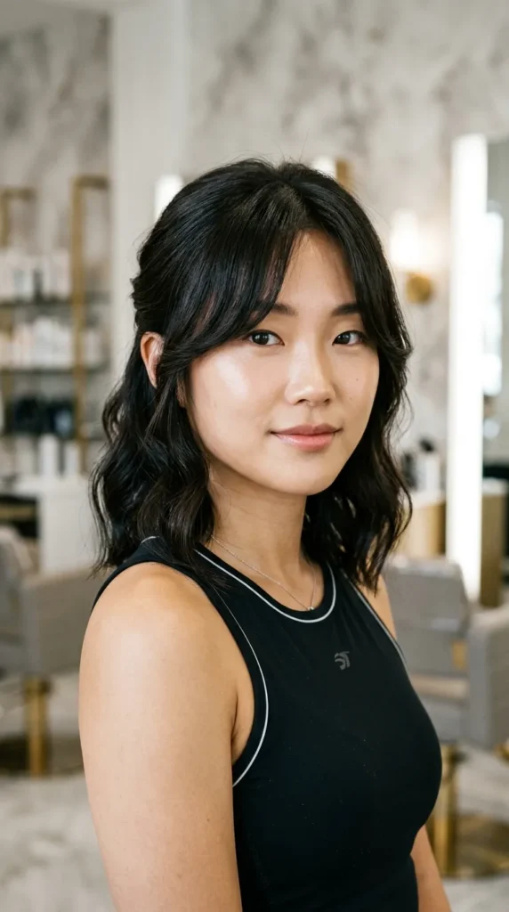 Korean Face-Contouring Curtain Bangs
