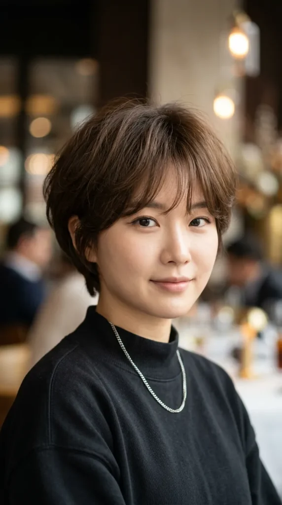 Korean Fluffy Pixie Style