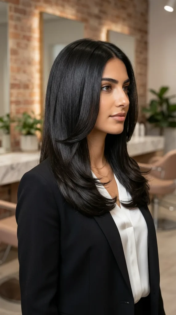 Korean-Inspired Invisible Layers for Straight Hair