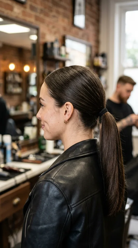 Korean-Inspired Low Ponytail