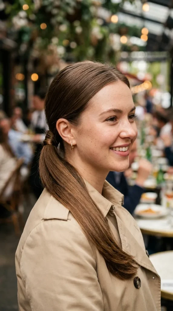 Korean-Inspired Low Ponytail