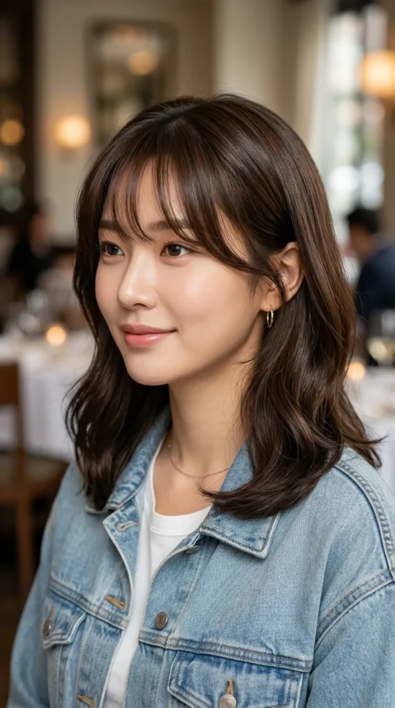 Korean K-Drama Curtain Bangs