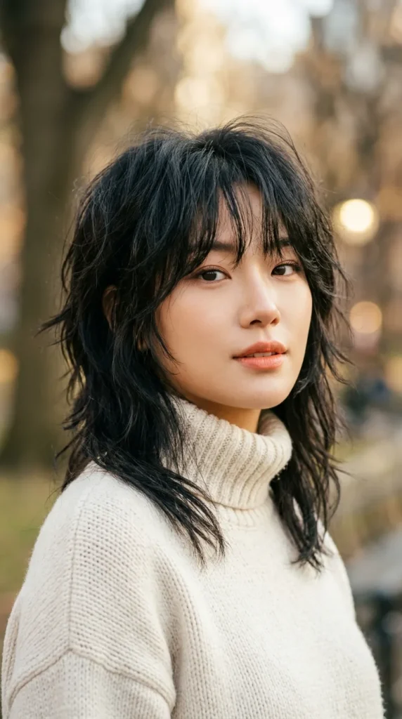 Korean K-Pop Inspired Wolf Cut